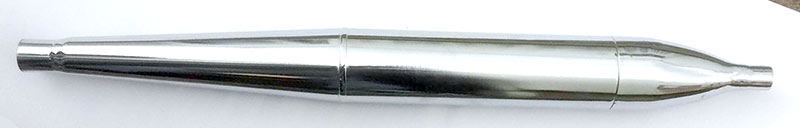 Uitlaatdemper 28mm Sigaar 70mm dik